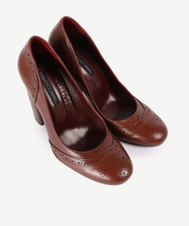  YARGICI Yumuşak Tabanlı Deri Topuklu Ayakkabı