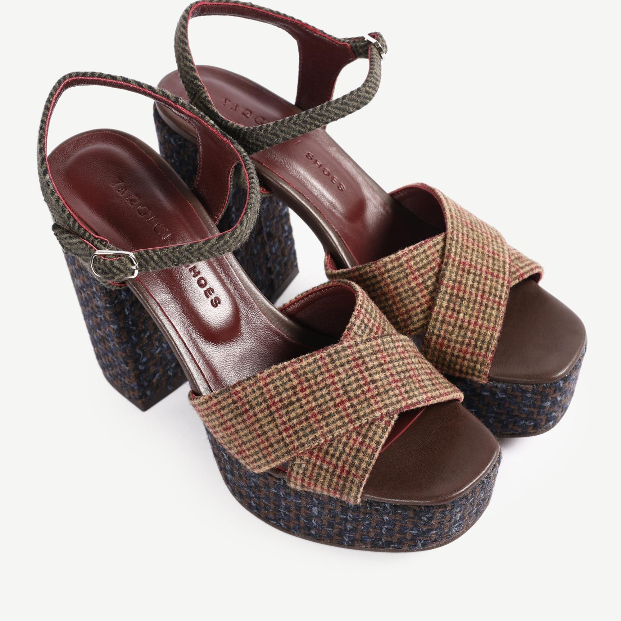 YARGICI Retro Kumaşlı Platform Ayakkabı