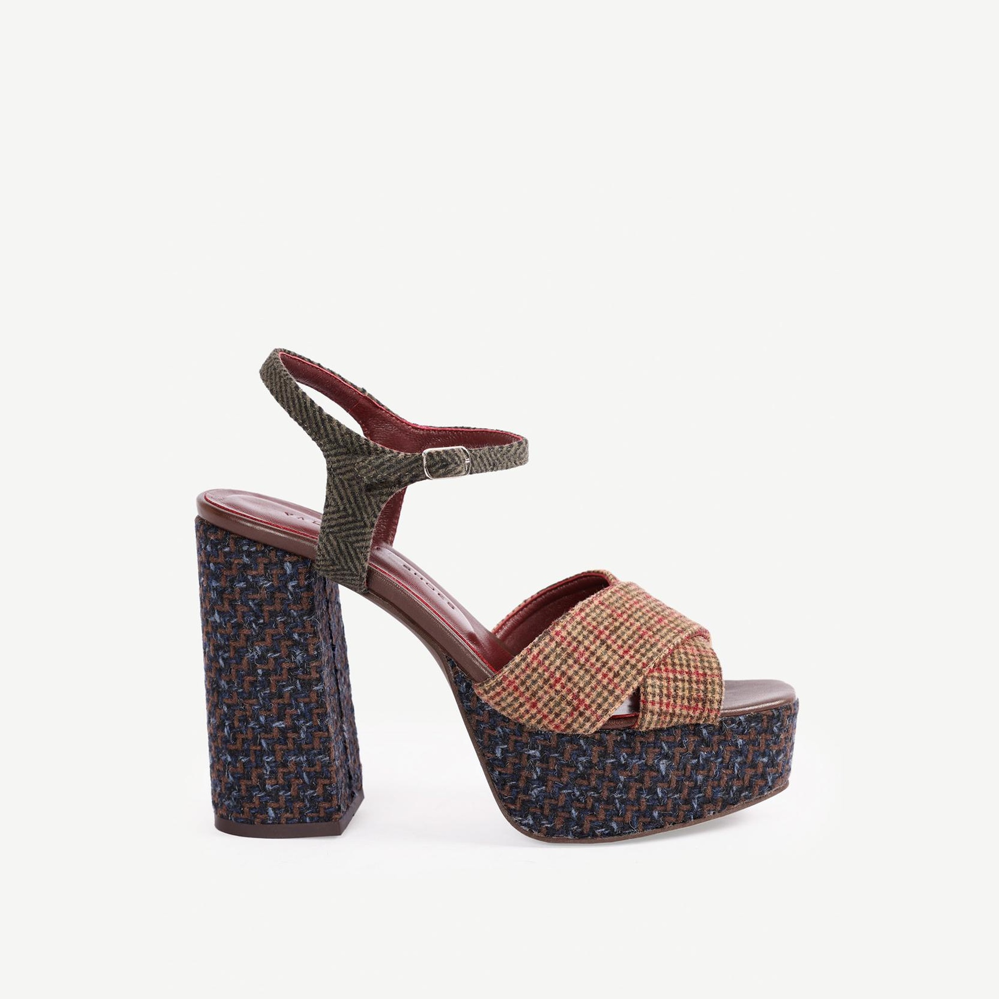 YARGICI Retro Kumaşlı Platform Ayakkabı