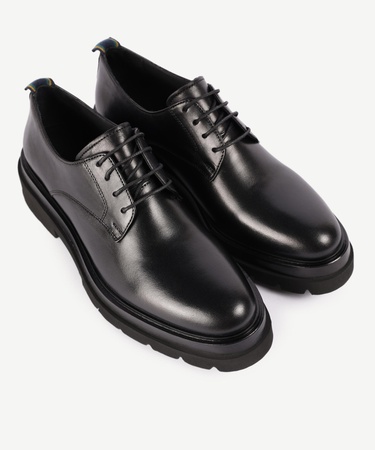  YARGICI El Boyaması Deri Bağlı Ayakkabı