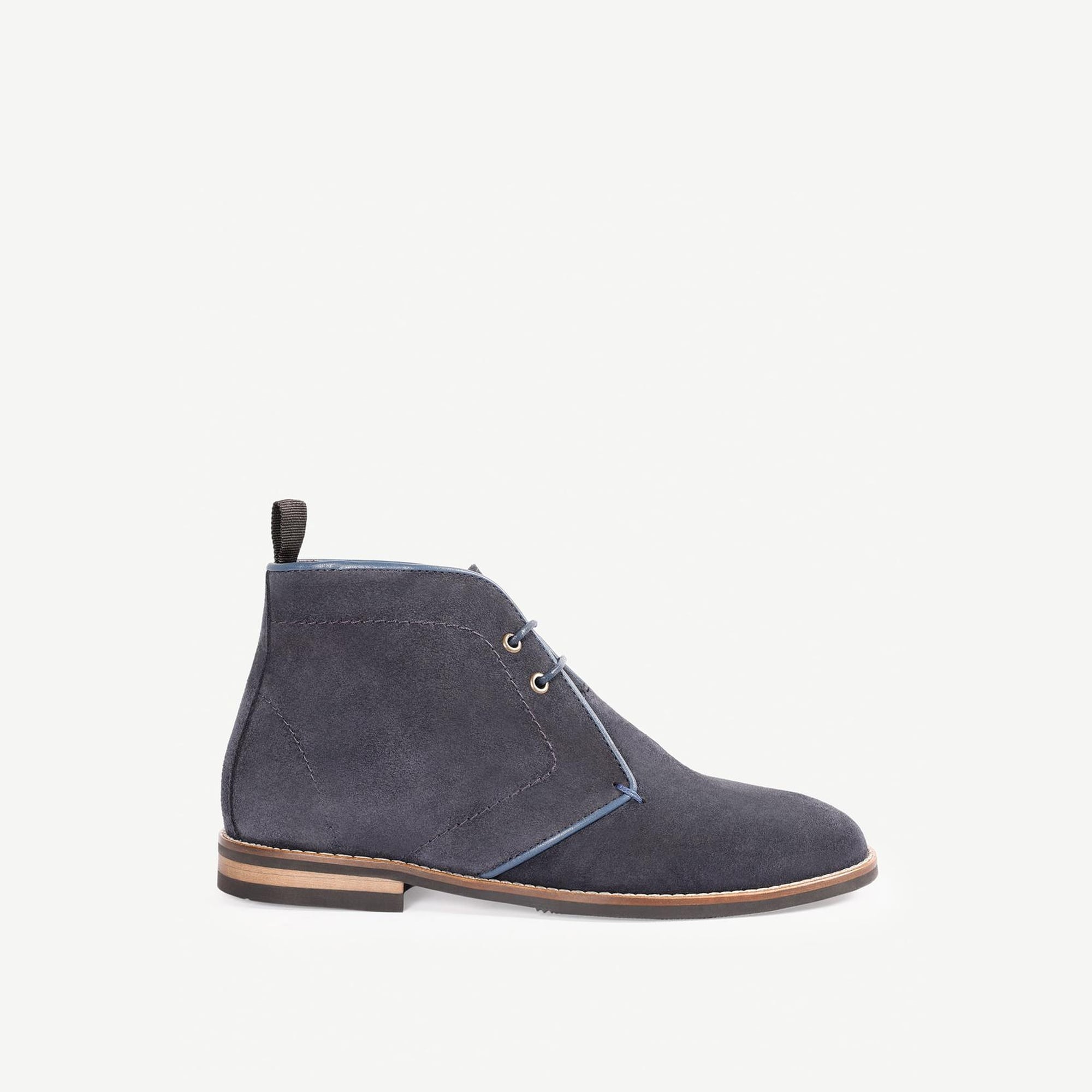 YARGICI Renk Detaylı Deri Süet Bot