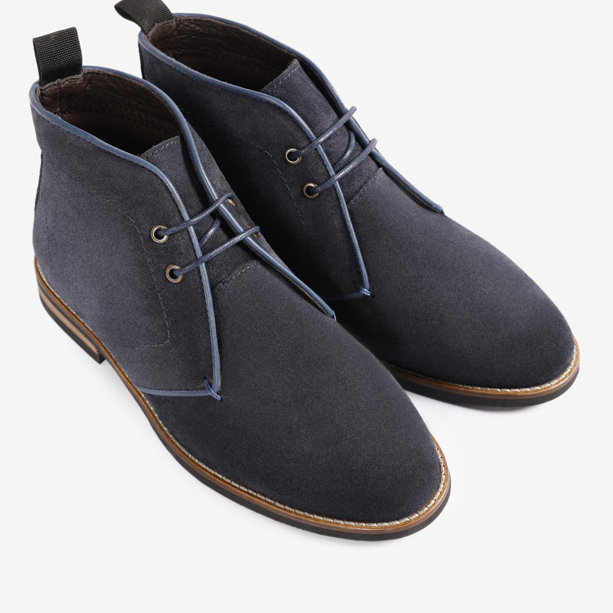 YARGICI Renk Detaylı Deri Süet Bot