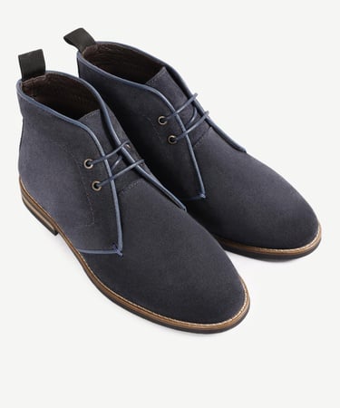  YARGICI Renk Detaylı Deri Süet Bot