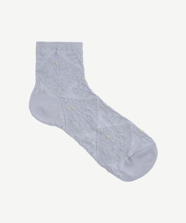  YARGICI Lurex Detaylı Motifli Çorap