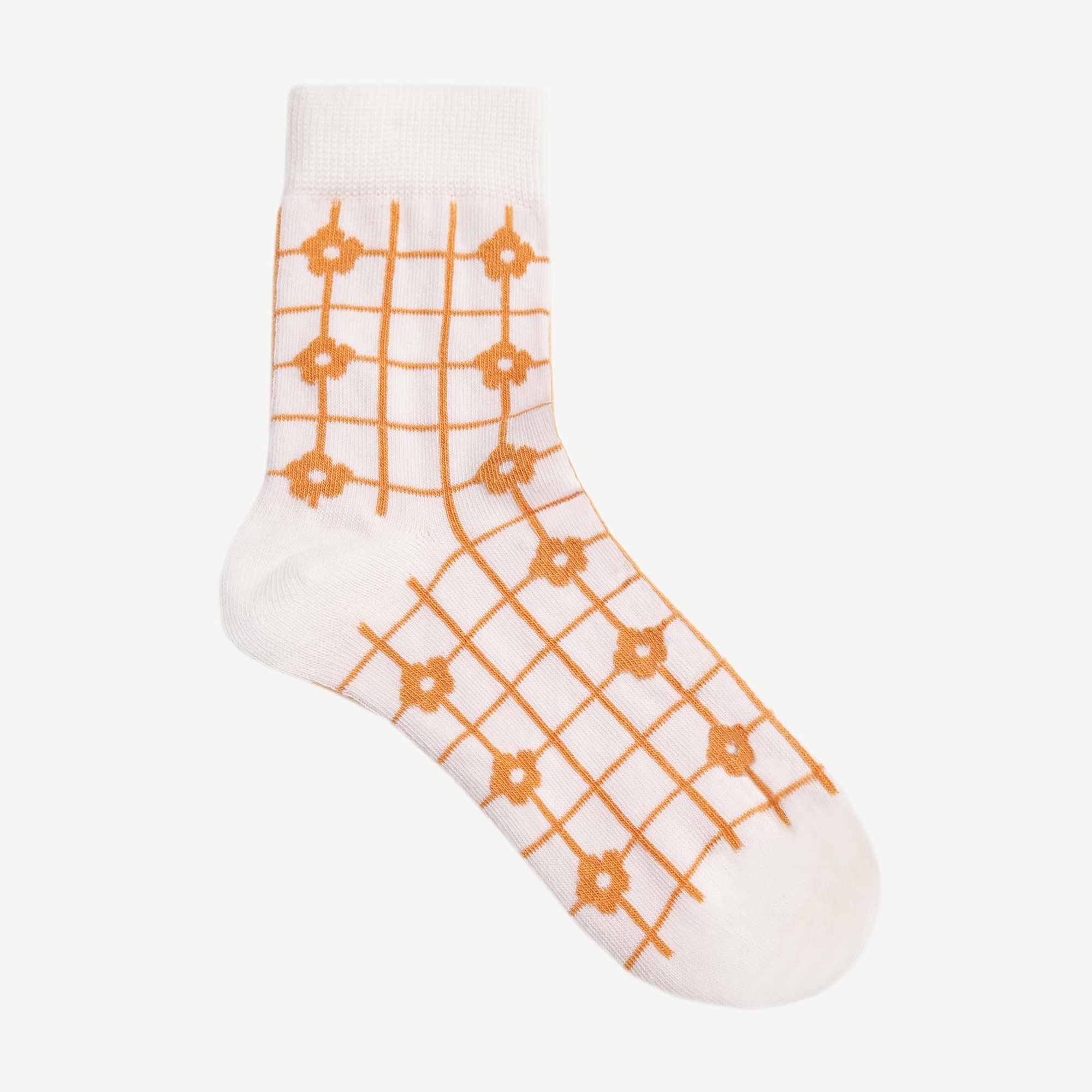 YARGICI Çiçek Desenli Uzun Çorap