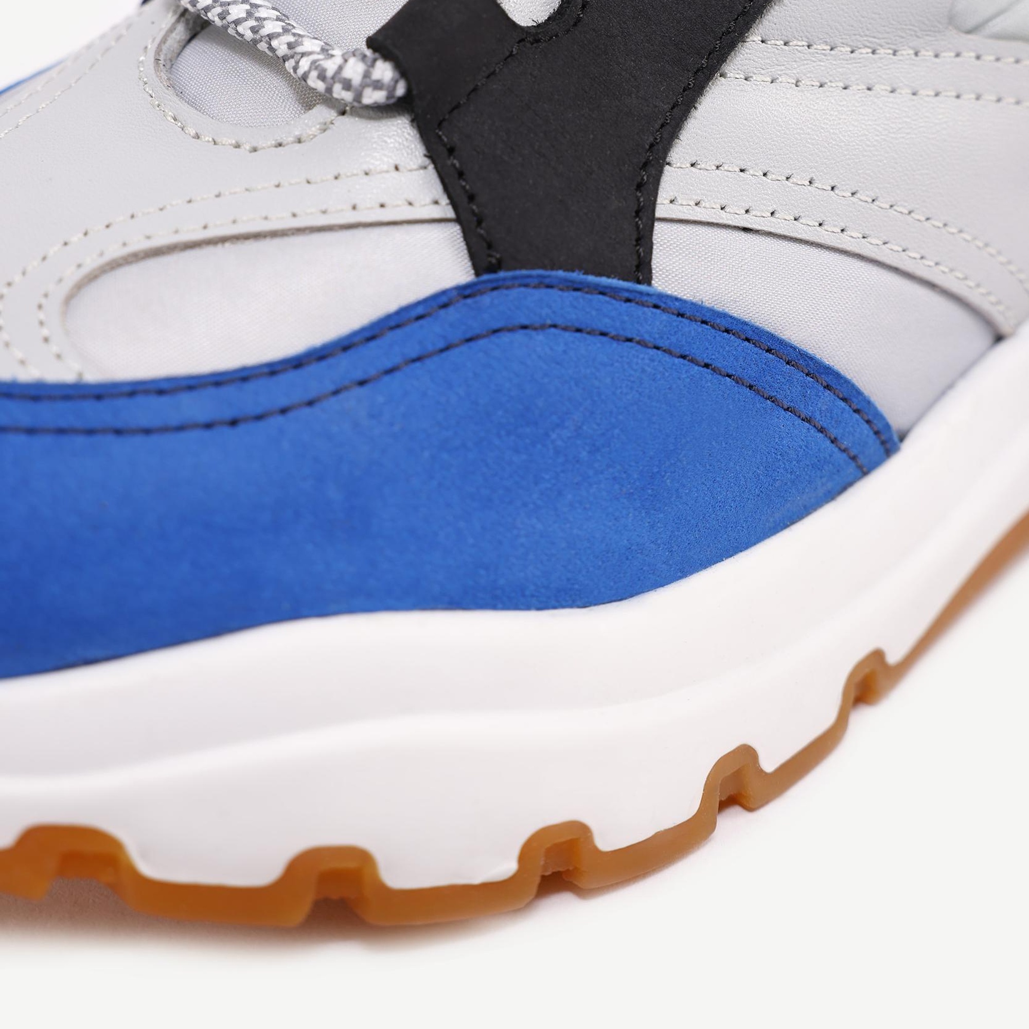 YARGICI Deri Kumaş Karışımı Kalın Taban Sneakers