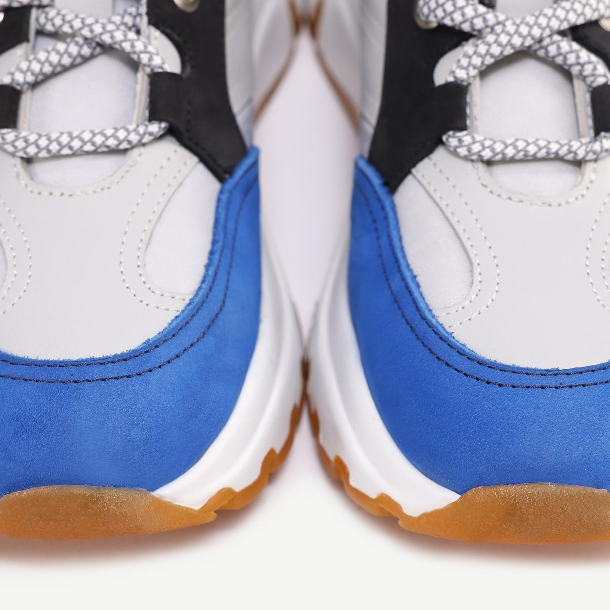 YARGICI Deri Kumaş Karışımı Kalın Taban Sneakers