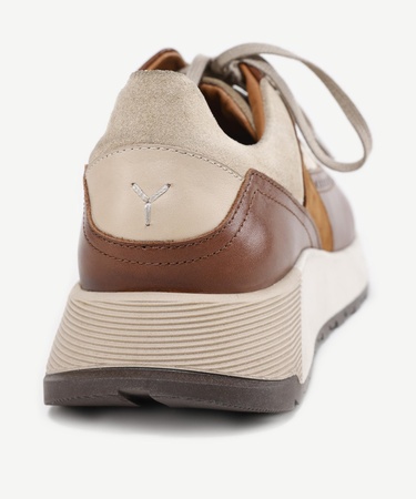  YARGICI Hasır Detaylı Maskülen Deri Sneakers