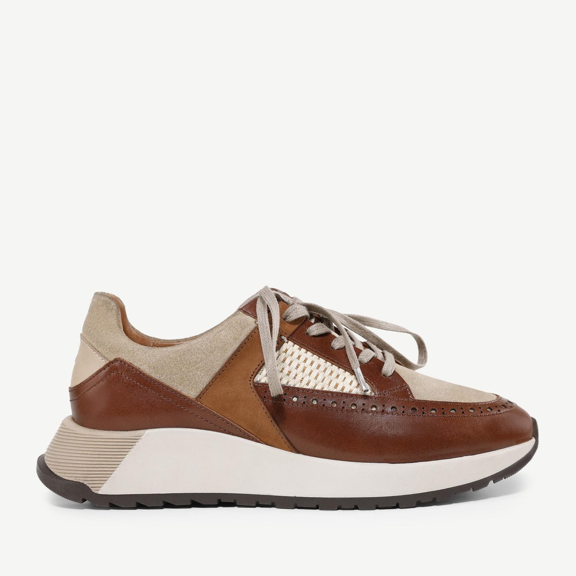 YARGICI Hasır Detaylı Maskülen Deri Sneakers