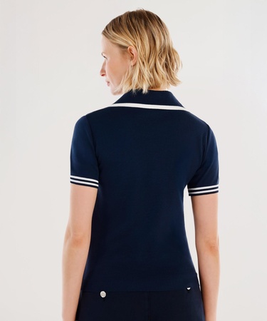  YARGICI Denizci Yaka Kısa Kollu Triko