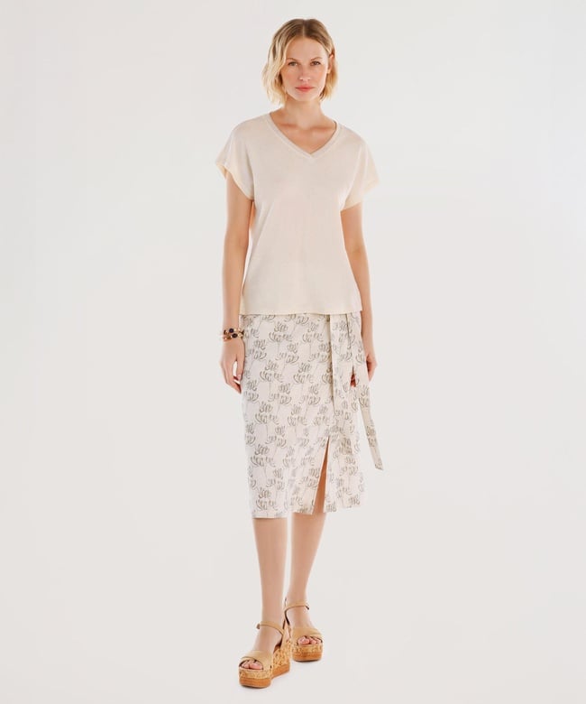  YARGICI V Yaka Kolsuz T-shirt