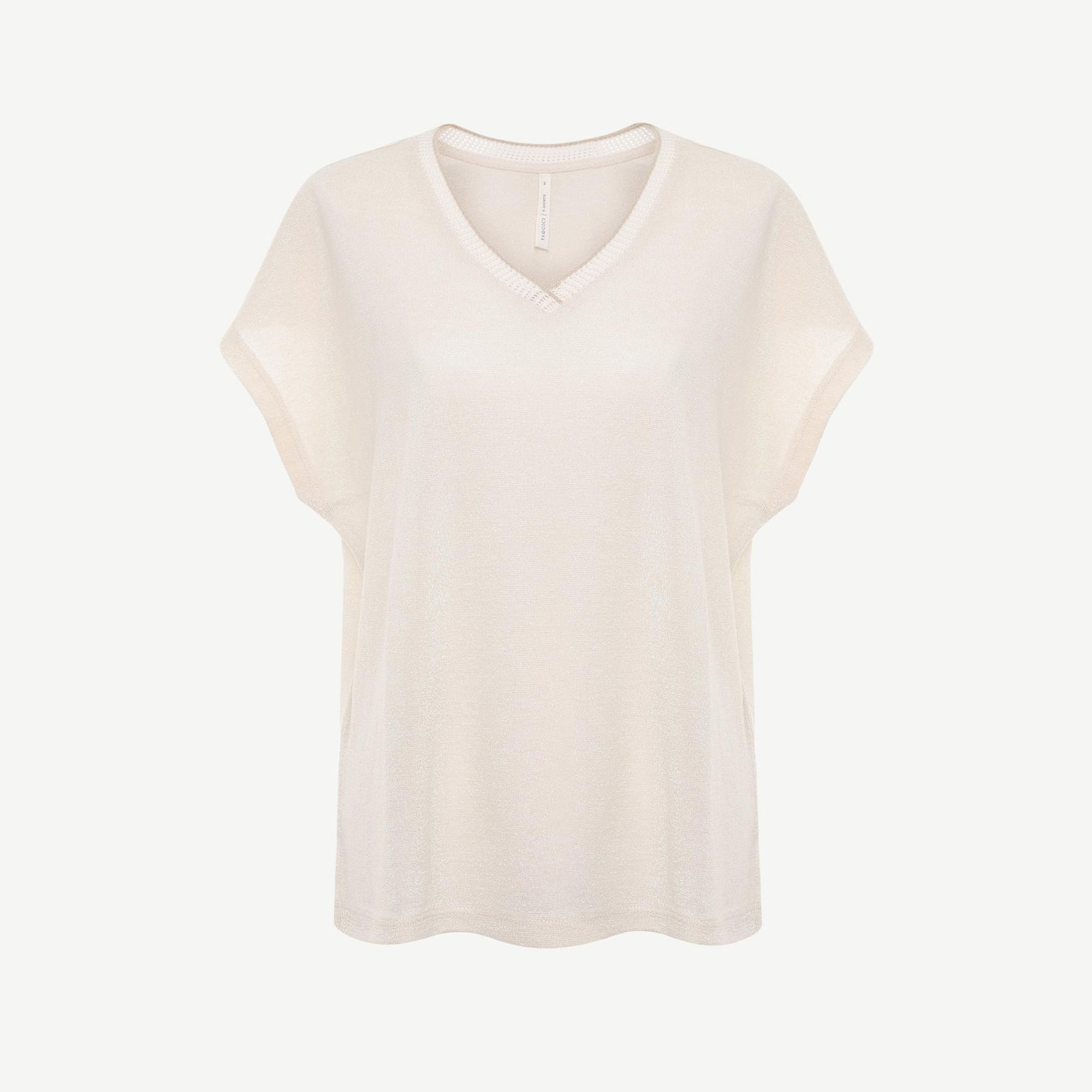 YARGICI V Yaka Kolsuz T-shirt