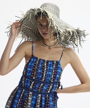  YARGICI Askılı Yanı Bağlama Detaylı Midi Boy Elbise