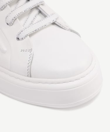  YARGICI Kabartma Detaylı Deri Sneakers