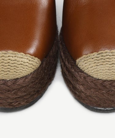  YARGICI Özel Jüt Boyama Deri Espadril