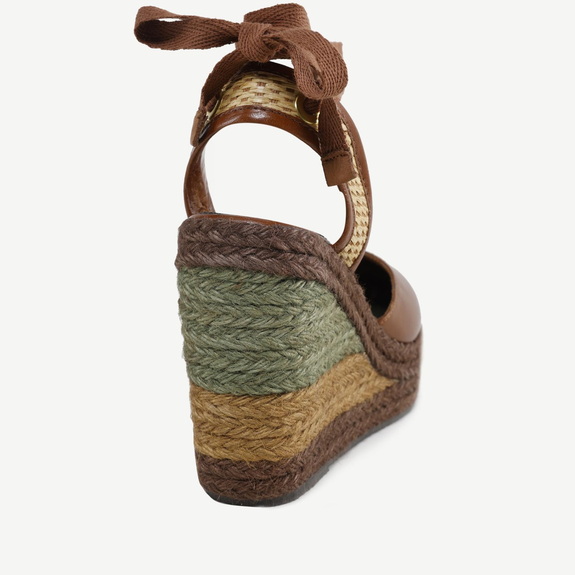 YARGICI Özel Jüt Boyama Deri Espadril