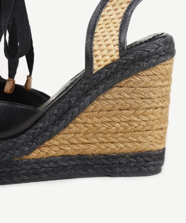  YARGICI Özel Jüt Boyama Deri Espadril