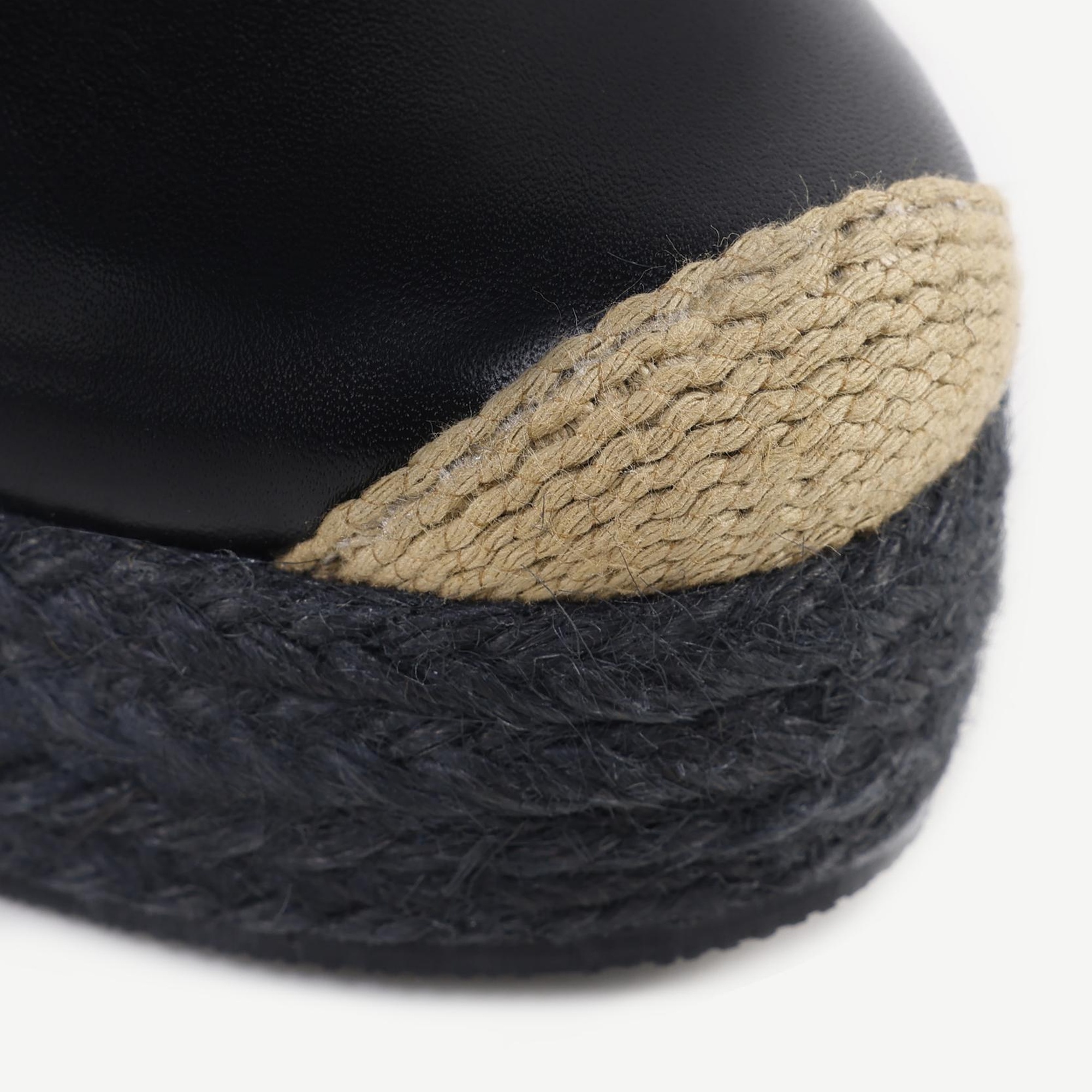 YARGICI Özel Jüt Boyama Deri Espadril