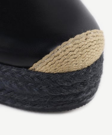  YARGICI Özel Jüt Boyama Deri Espadril