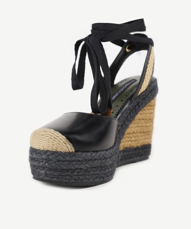  YARGICI Özel Jüt Boyama Deri Espadril