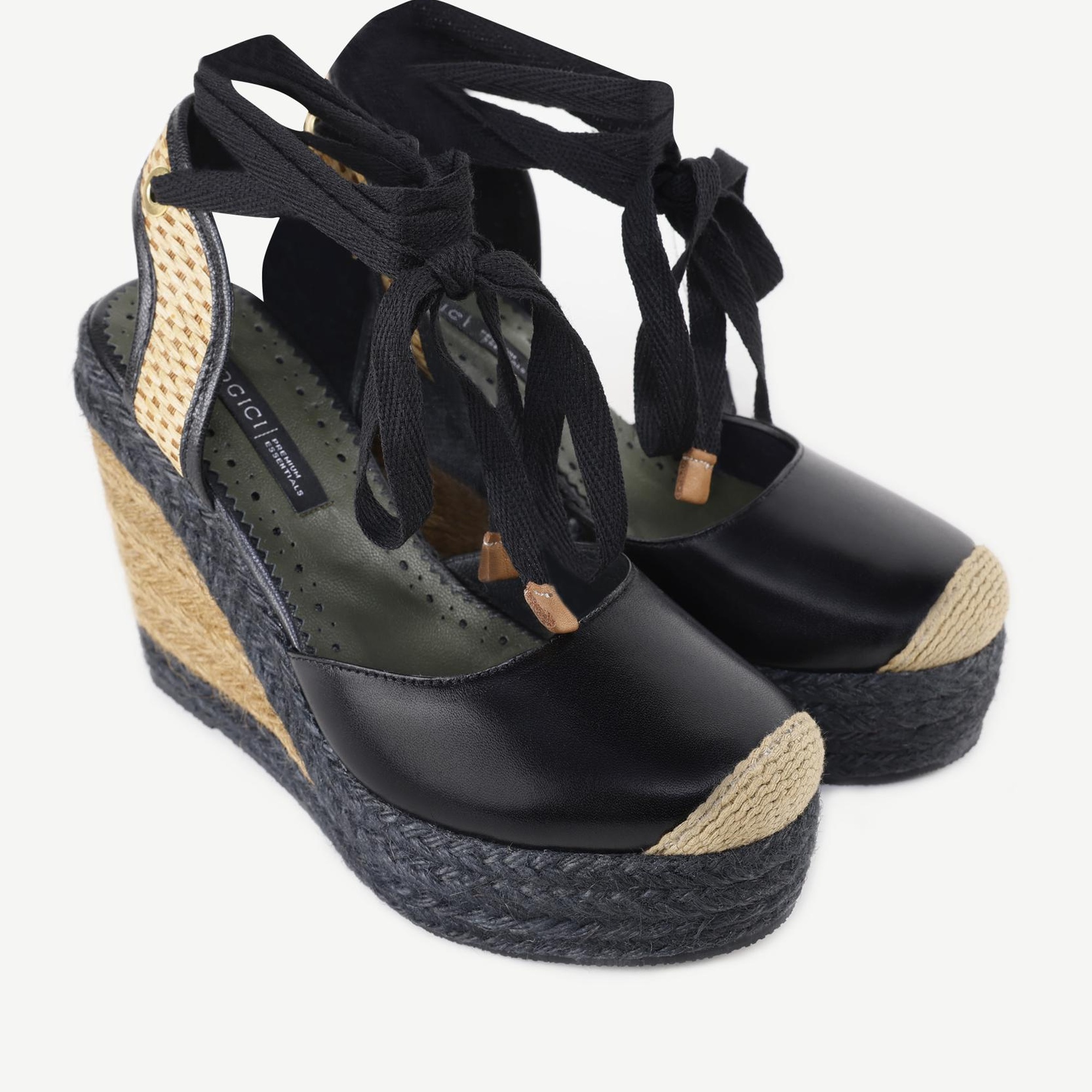 YARGICI Özel Jüt Boyama Deri Espadril