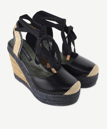  YARGICI Özel Jüt Boyama Deri Espadril