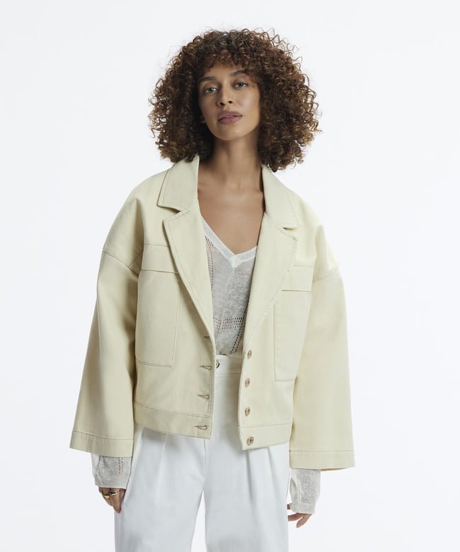  YARGICI Kırlangıç Yaka Denim Ceket