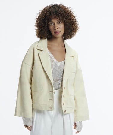  YARGICI Kırlangıç Yaka Denim Ceket