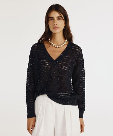  YARGICI V Yaka Rahat Kalıplı Kazak