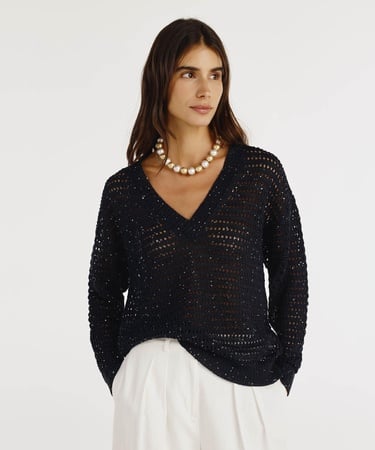  YARGICI V Yaka Rahat Kalıplı Kazak