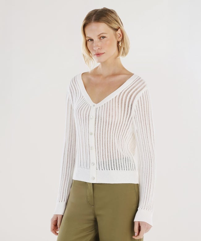  YARGICI V Yaka Uzun Kollu Hırka