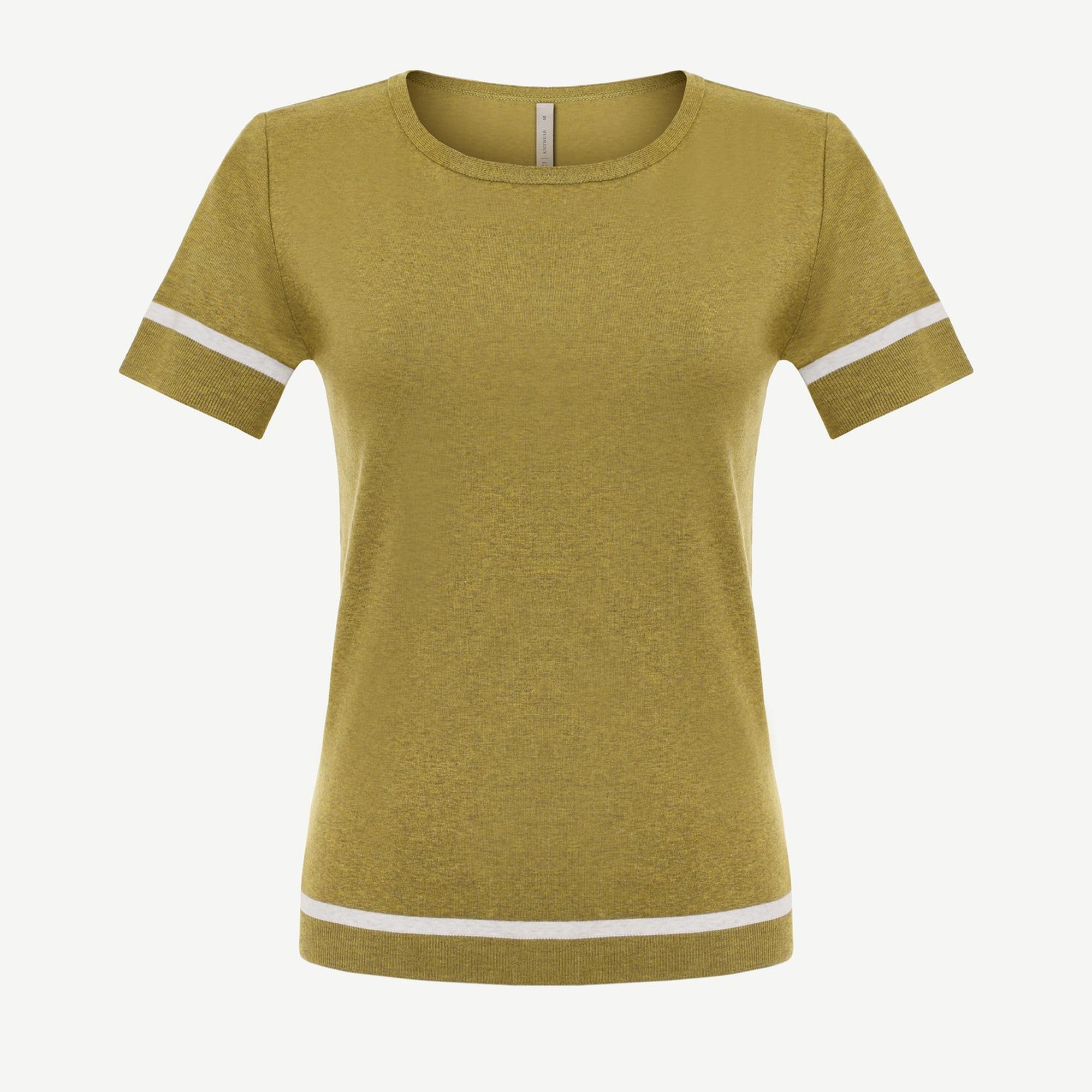 YARGICI Bisiklet Yakalı Kısa Kollu Triko