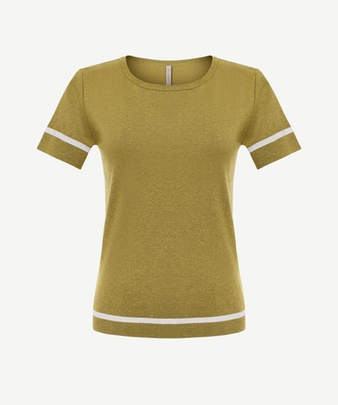  YARGICI Bisiklet Yakalı Kısa Kollu Triko