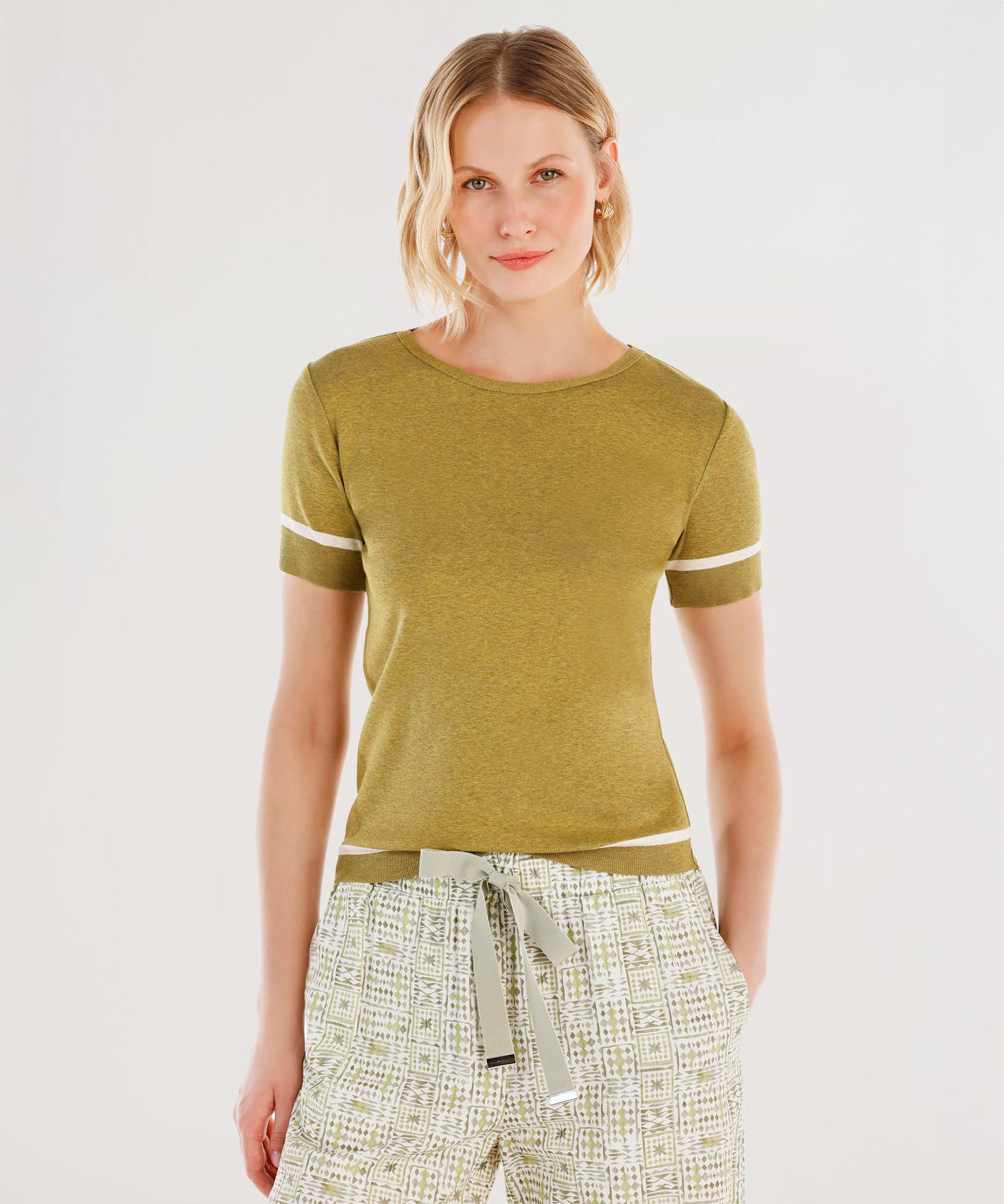  YARGICI Bisiklet Yakalı Kısa Kollu Triko