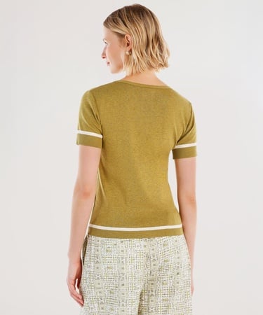  YARGICI Bisiklet Yakalı Kısa Kollu Triko