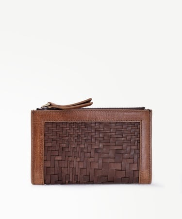  YARGICI Deri Örgü Detaylı Cüzdan