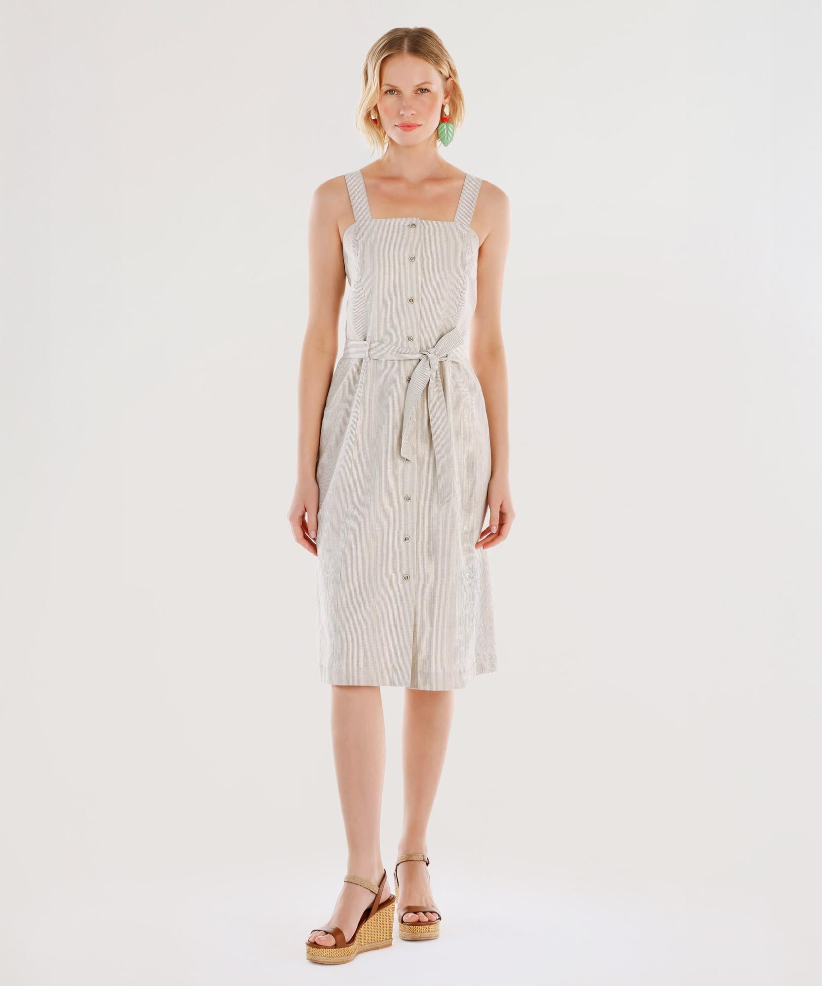  YARGICI Kemer Detaylı Askılı Uzun Elbise