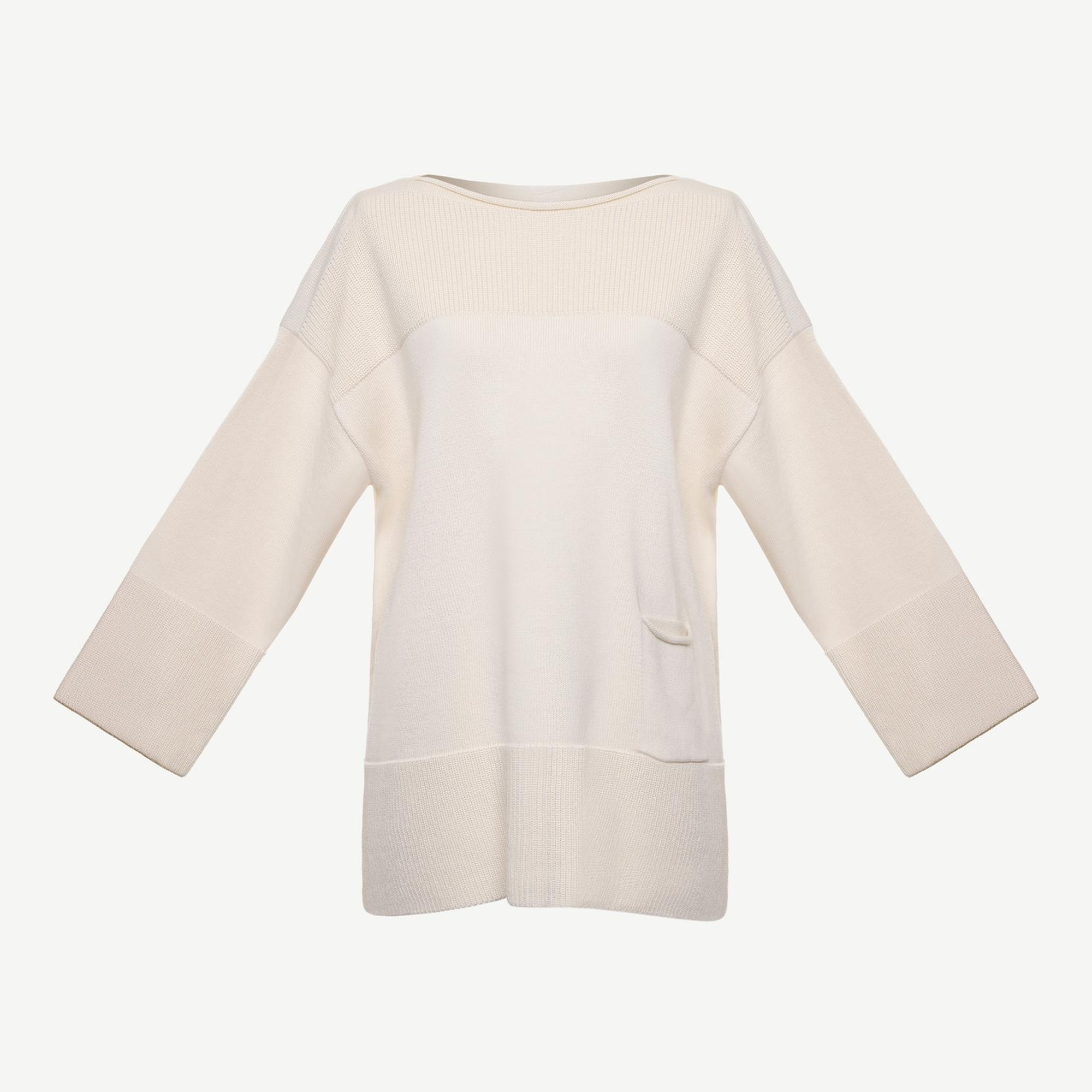 YARGICI Kayık Yaka 3/4 Kollu Triko