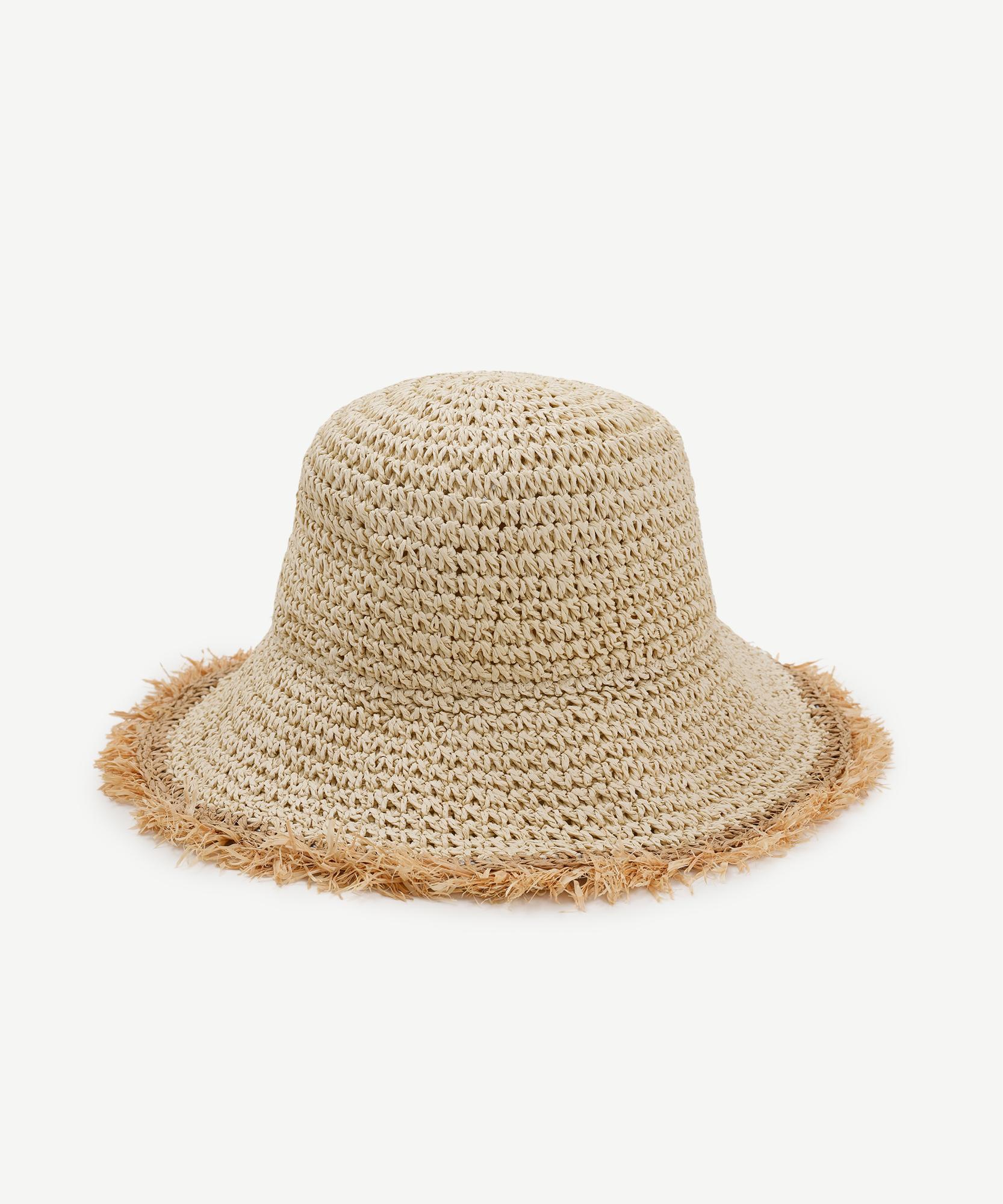  YARGICI Püskül Detaylı Rafya Kaplin Şapka