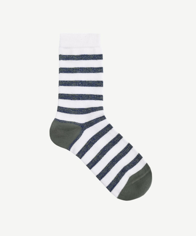  YARGICI Çizgi Desenli Uzun Çorap