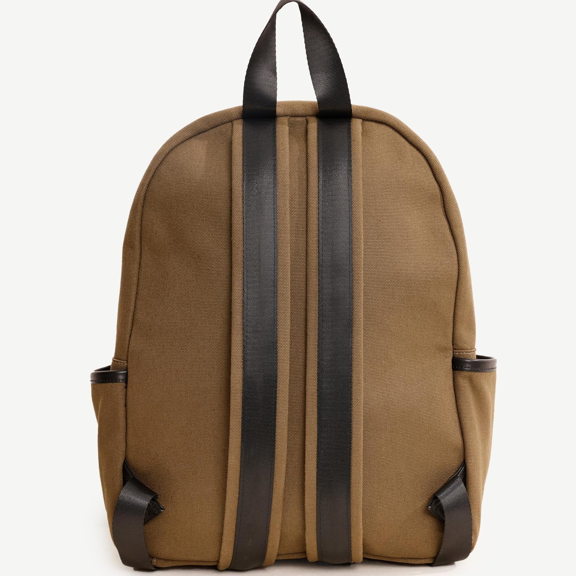 YARGICI Deri Cep Detaylı Canvas Sırt Çantası