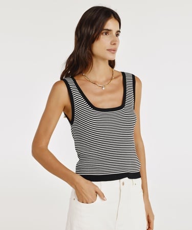  YARGICI Askılı Cropped Boy Triko Bluz