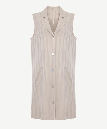  YARGICI Ceket Yaka Kolsuz Kısa Yelek Elbise