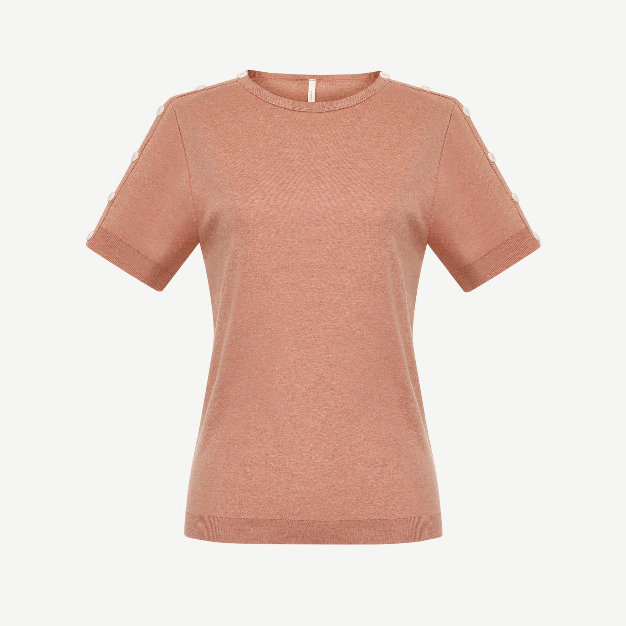 YARGICI Omuz Detaylı Kısa Kollu Triko