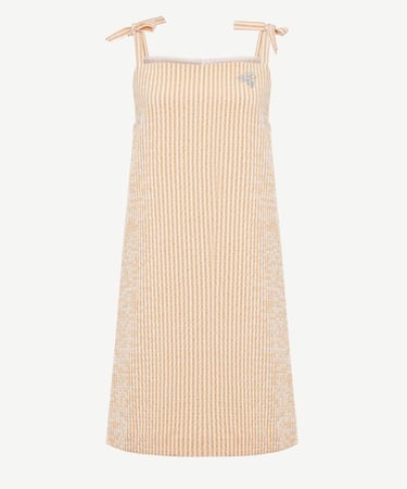  YARGICI Askılı Nakış Detaylı Kısa Boylu Elbise