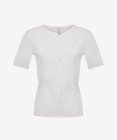  YARGICI Bisiklet Yaka Yarım Kollu Triko Hırka