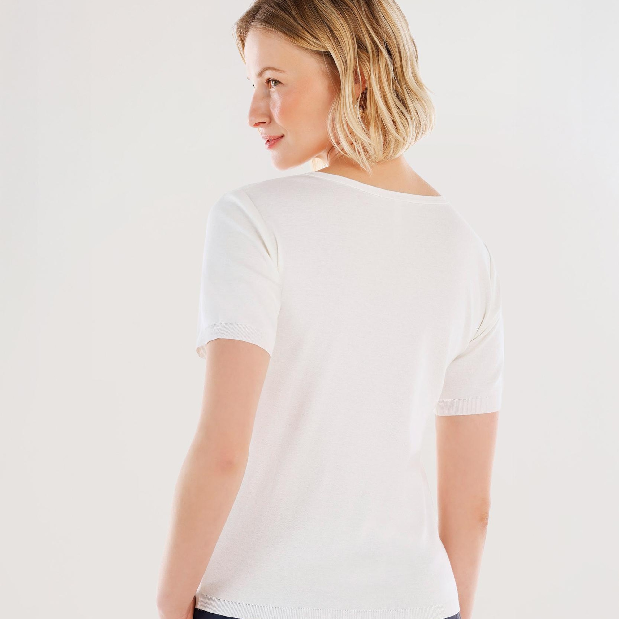 YARGICI Bisiklet Yaka Yarım Kollu Triko Hırka