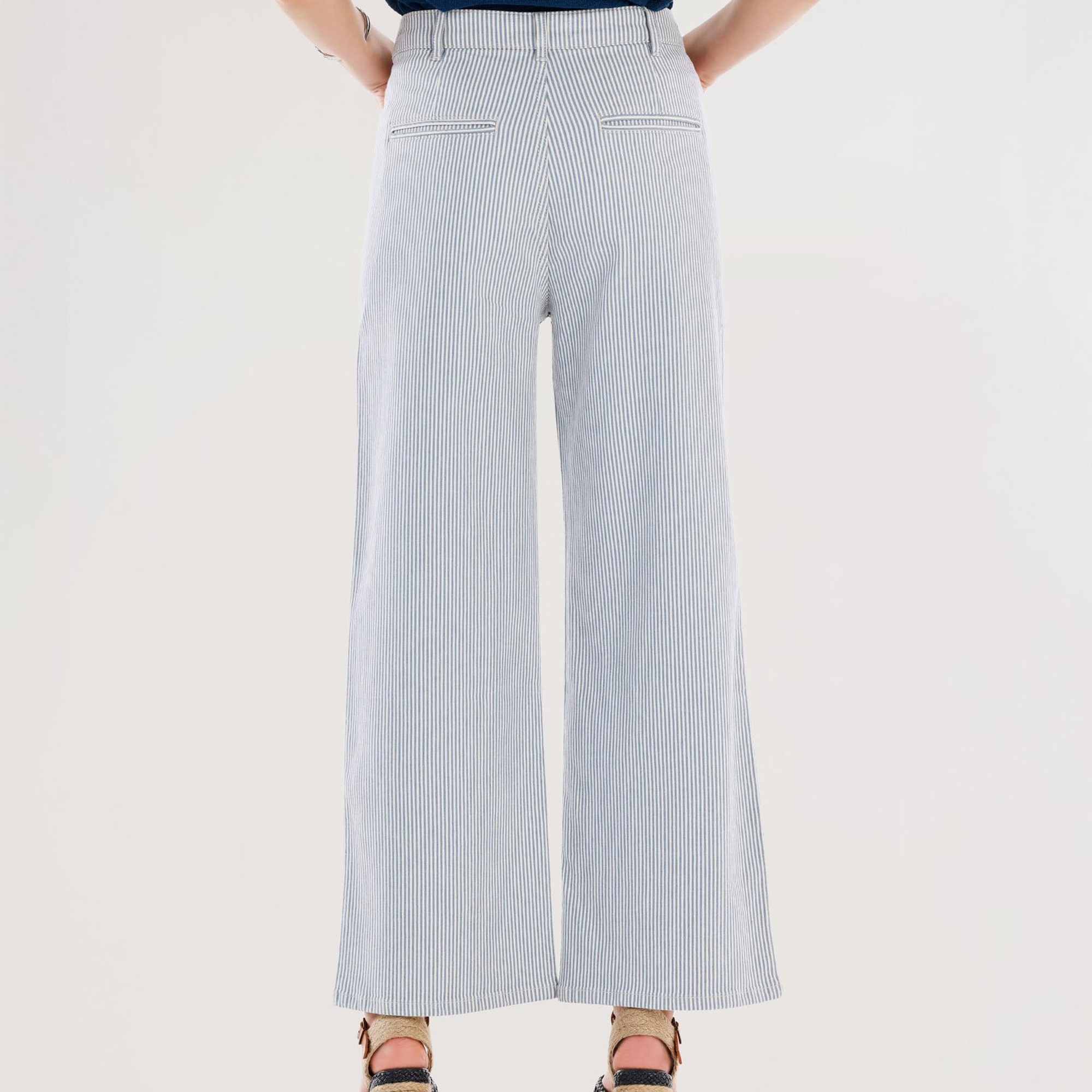 YARGICI Cepli Normal Bel Düz Fit Denim Pantolon