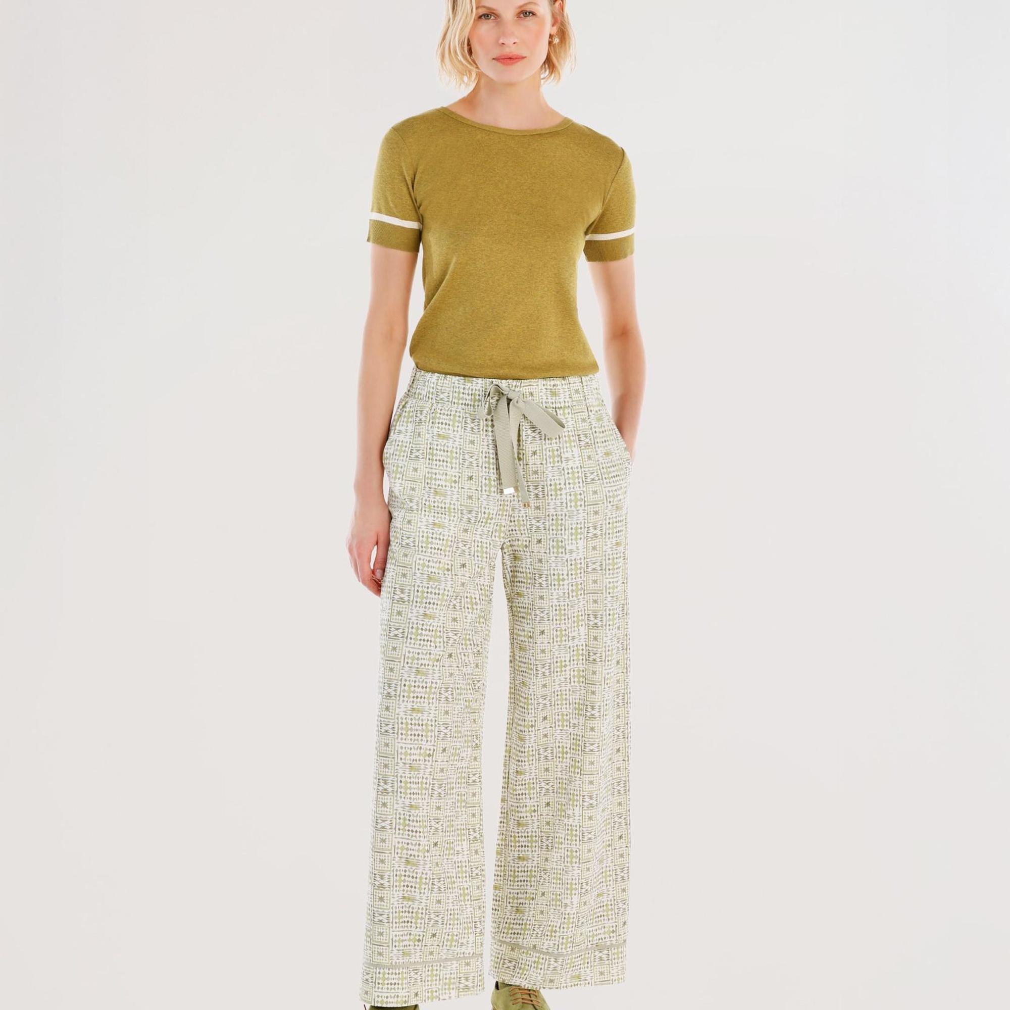 YARGICI Bağlama Detaylı Pantolon