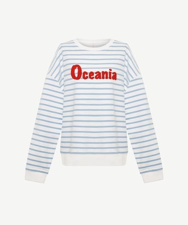  YARGICI Nakış Detaylı Bisiklet Yaka Sweatshirt